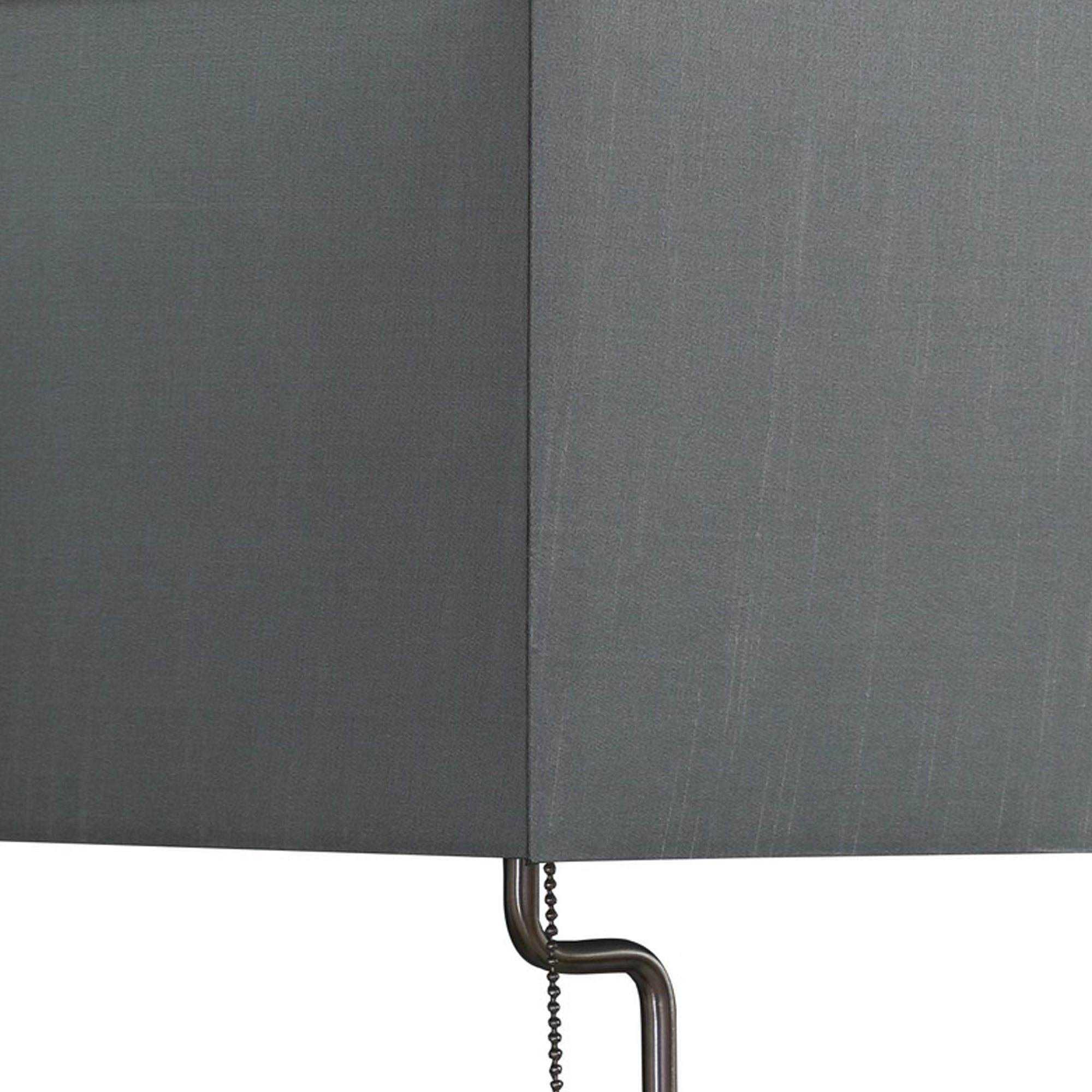 Table Lamp with Wireless Charging and Square Shade Silver-zoom-2