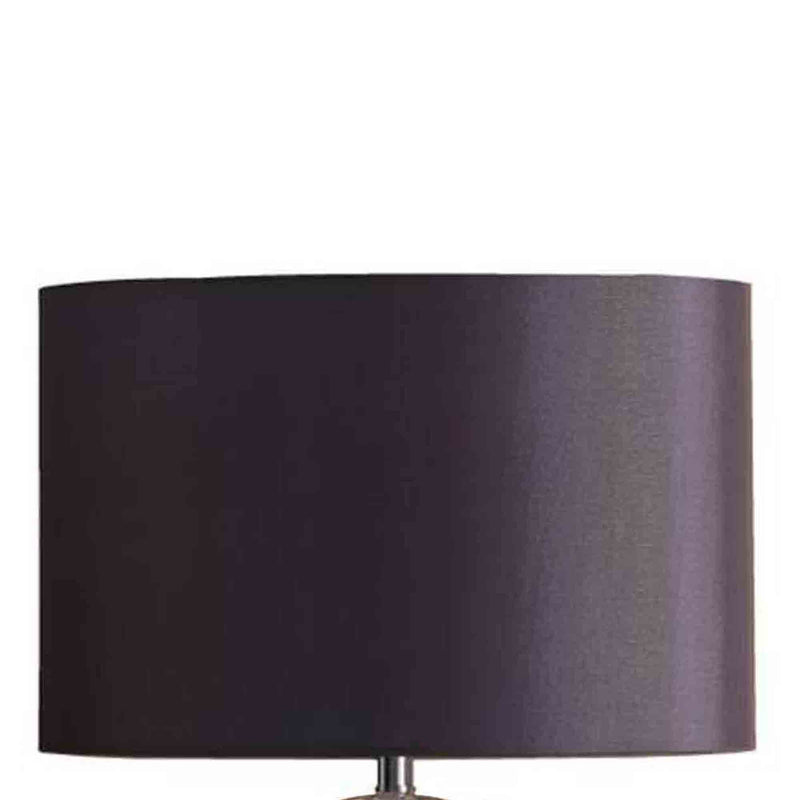 Table Lamp with Glass Orb and Metal Base Silver-zoom-