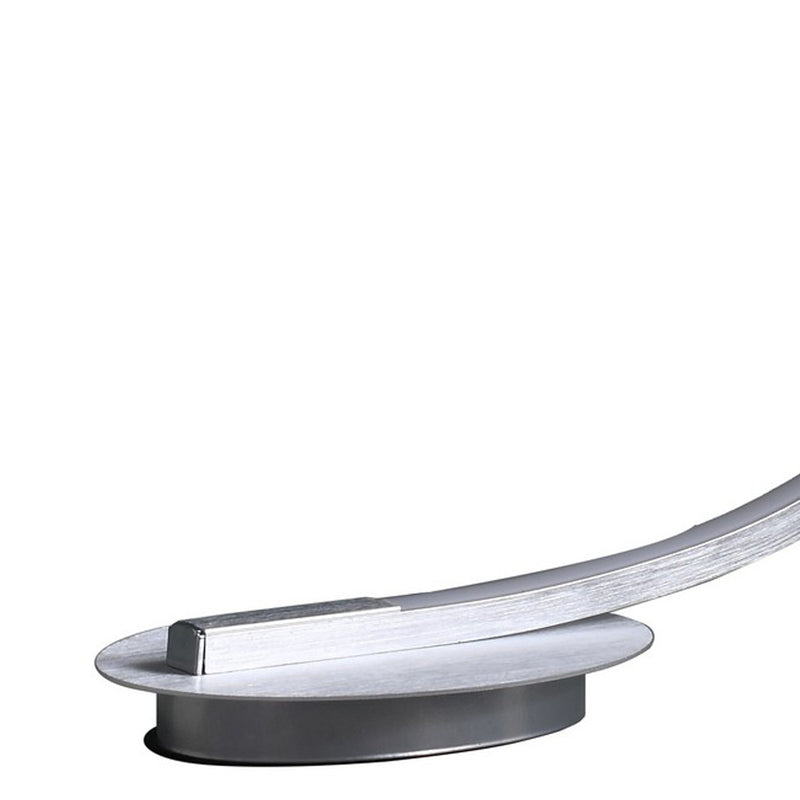 Table Lamp with Arched Tube LED Brushed Silver-zoom-