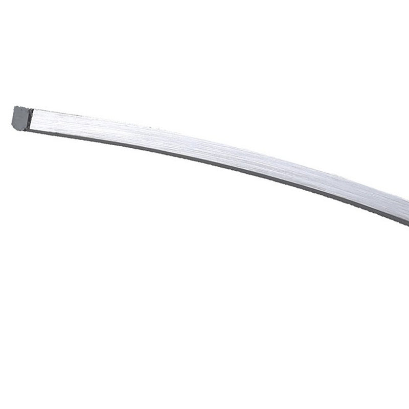 Table Lamp with Arched Tube LED Brushed Silver-zoom-