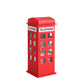 Telephone Booth Jewelry Box with 2 Drawers Red