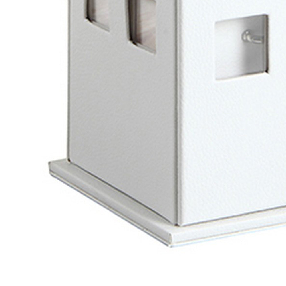 Telephone Booth Jewelry Box with 2 Drawers White-zoom-4