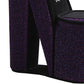 High Heel Shoe Jewelry Box With 3 Hooks And Storage Purple