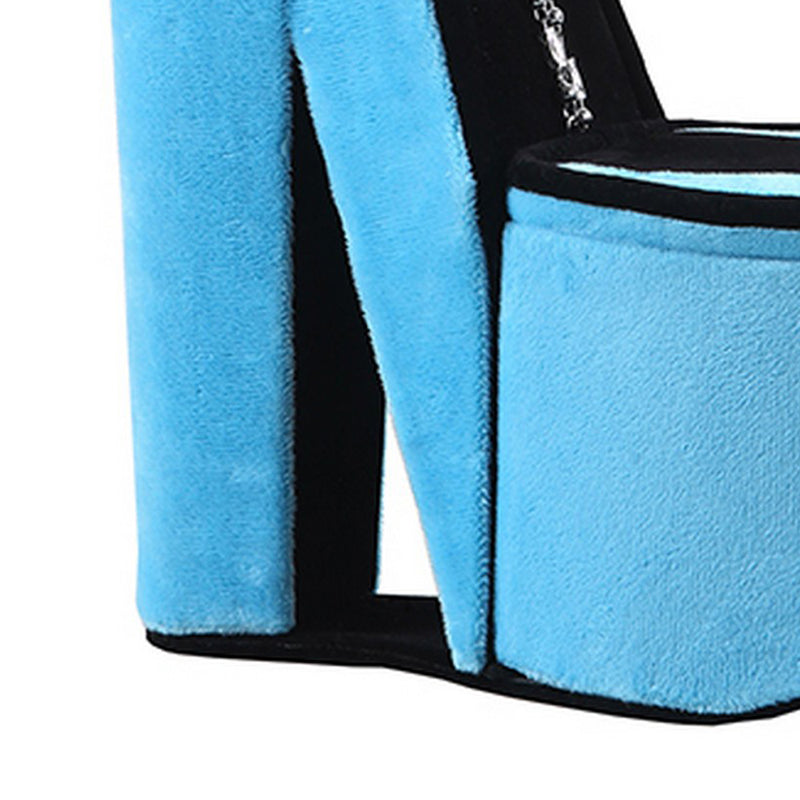 High Heel Shoe Jewelry Box With 3 Hooks And Storage Turquoise-zoom-
