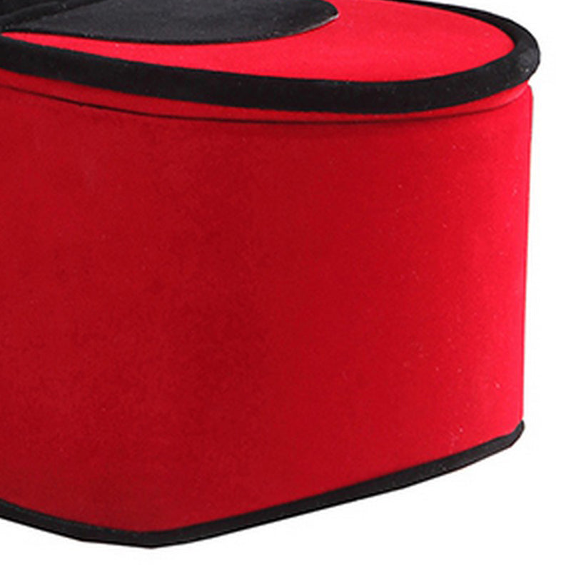 High Heel Shoe Jewelry Box With 2 Hooks And Storage Red-zoom-