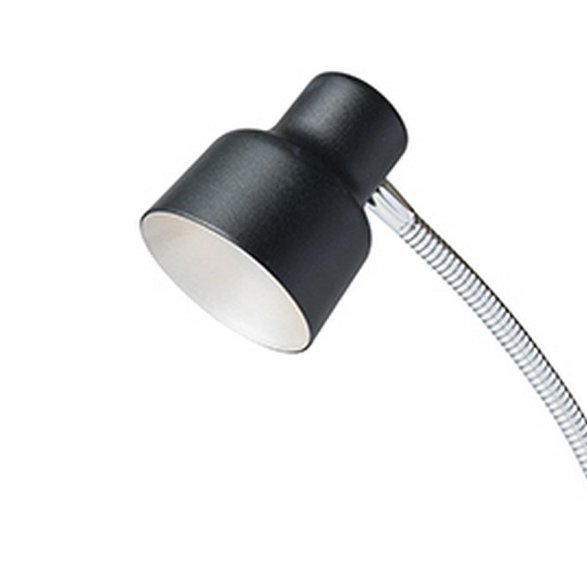 Table Lamp with Adjustable Goose Neck and Shade Black-zoom-2