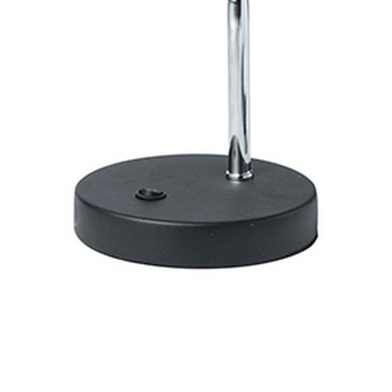 Table Lamp with Adjustable Goose Neck and Shade Black-zoom-