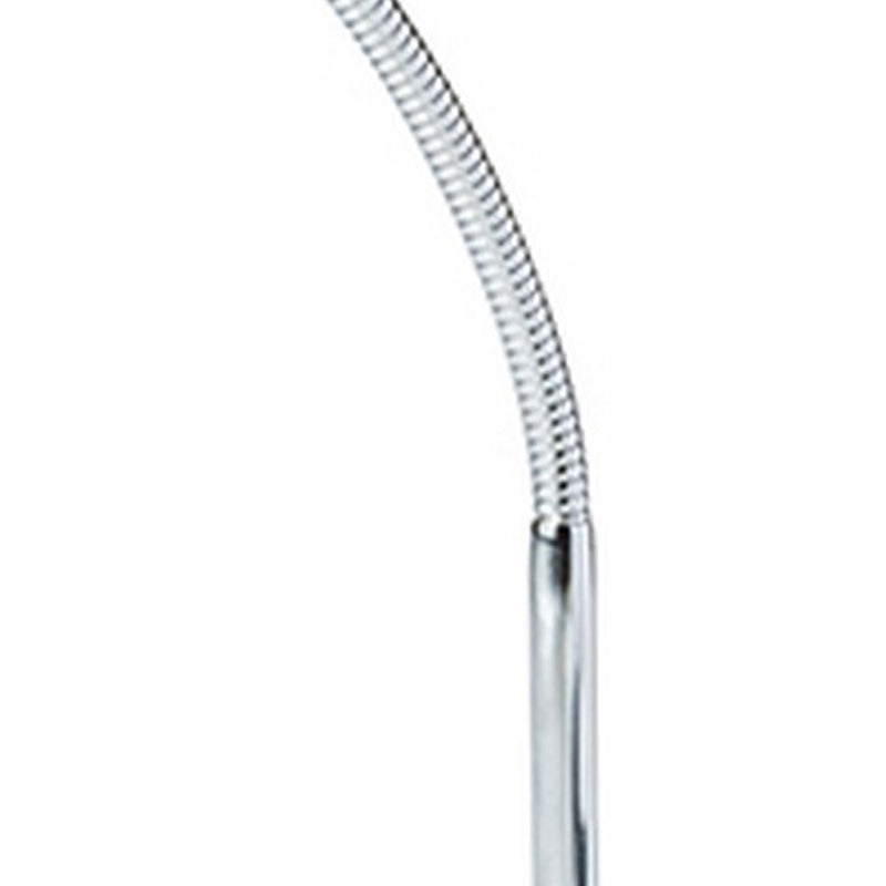 Table Lamp with Adjustable Goose Neck and Shade Black-zoom-