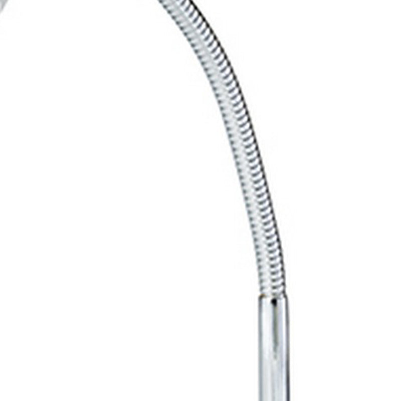 Table Lamp with Adjustable Goose Neck and Shade White-zoom-
