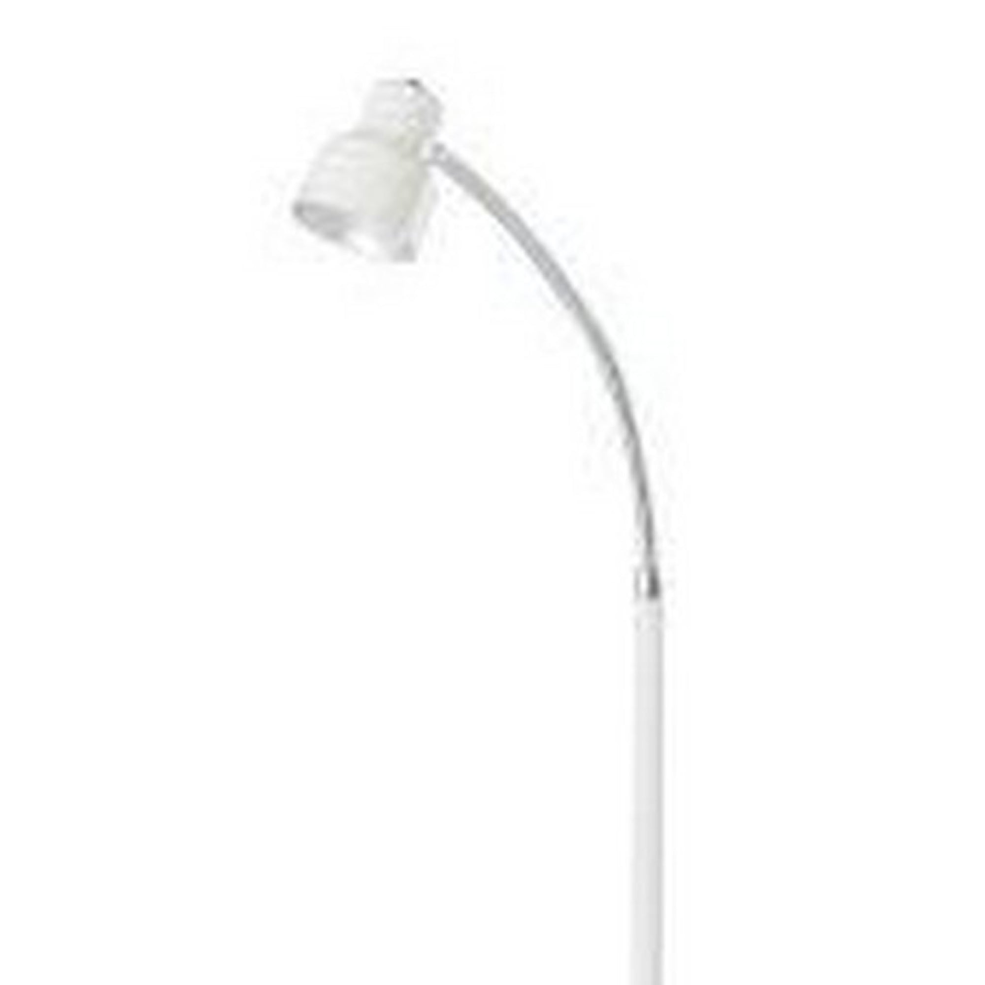 Floor Lamp With Adjustable And Bendable Gooseneck White-zoom-2