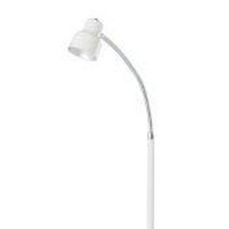 Floor Lamp With Adjustable And Bendable Gooseneck White-zoom-