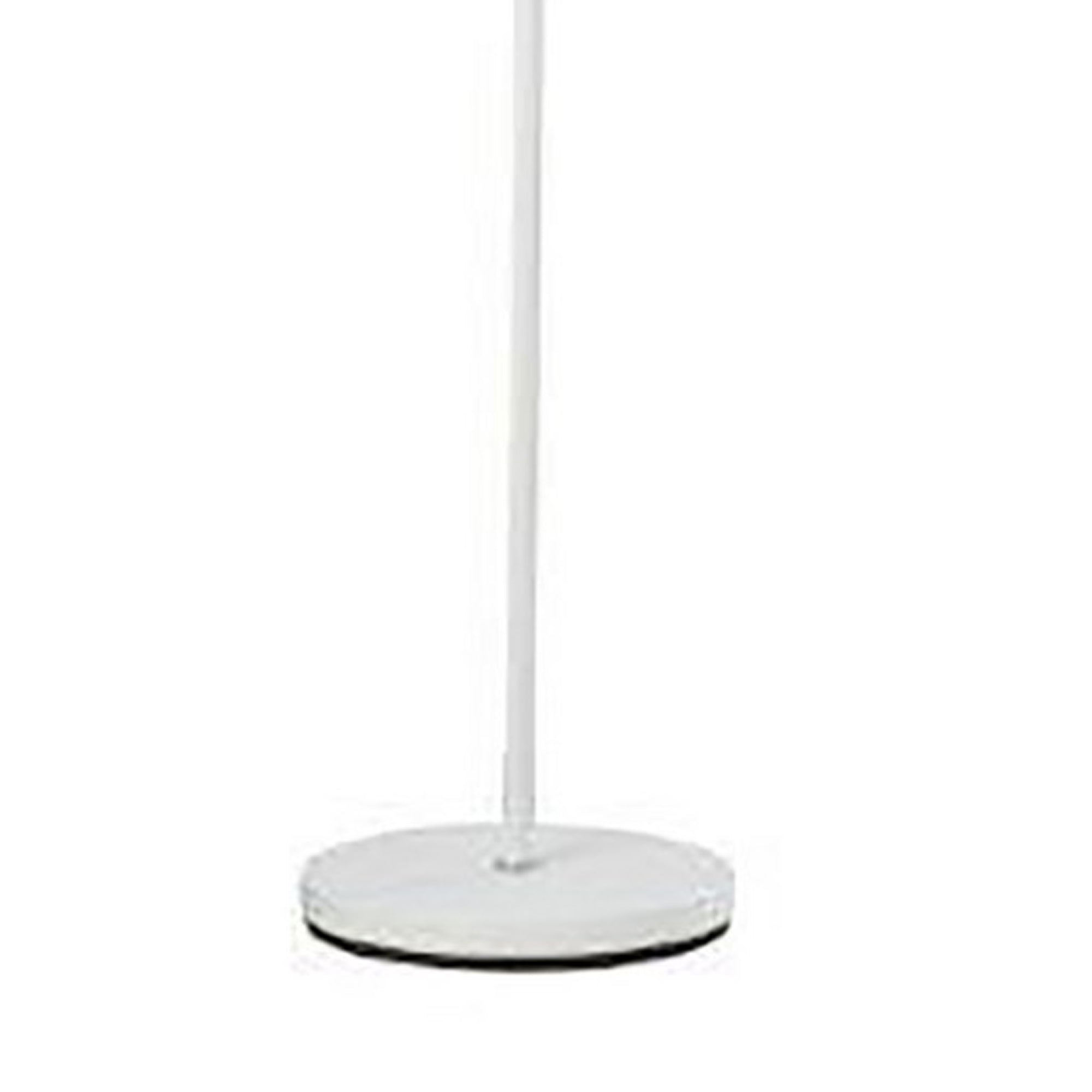 Floor Lamp With Adjustable Torchiere Head And Sleek Metal Body White-zoom-4