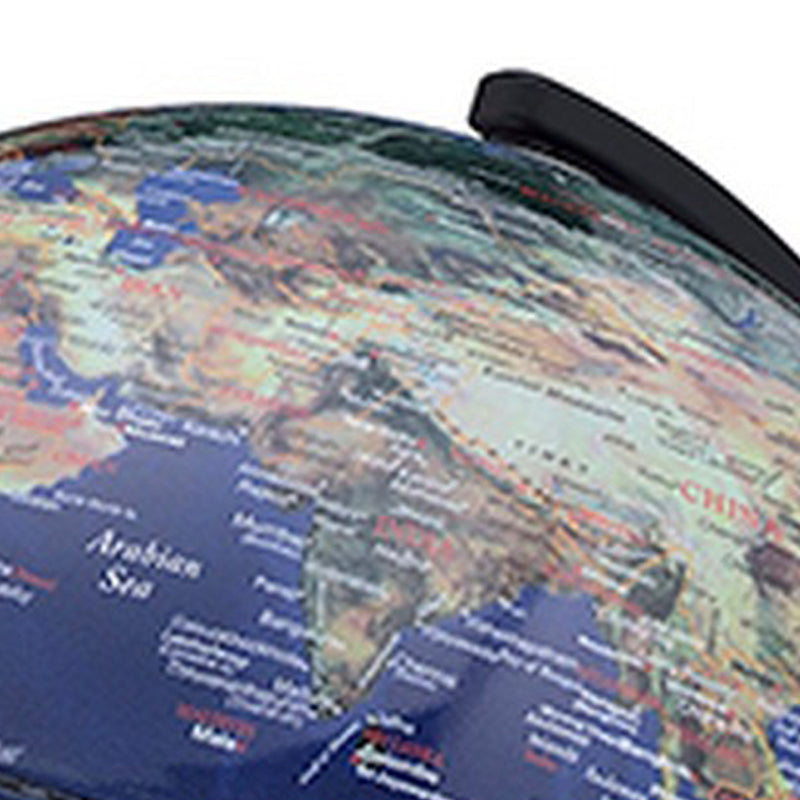 Dual Globe Accent Decor With Inbuilt Led Blue And Black-zoom-