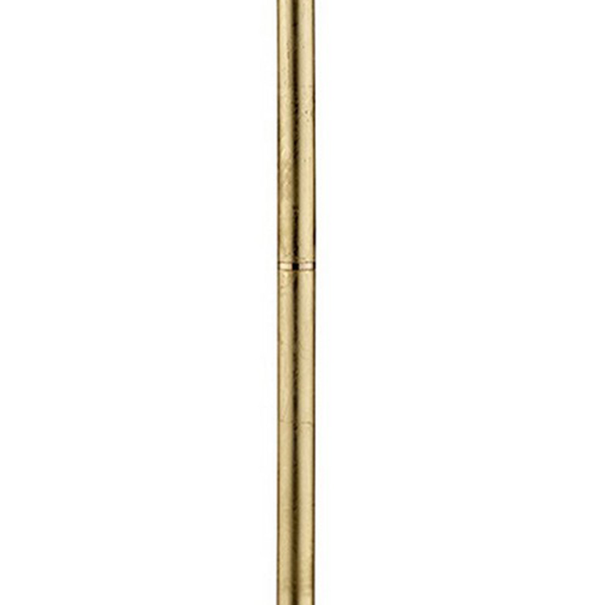 Floor Lamp With Hanging Crystal Accents White And Gold-zoom-3