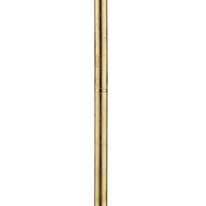 Floor Lamp With Hanging Crystal Accents White And Gold-zoom-