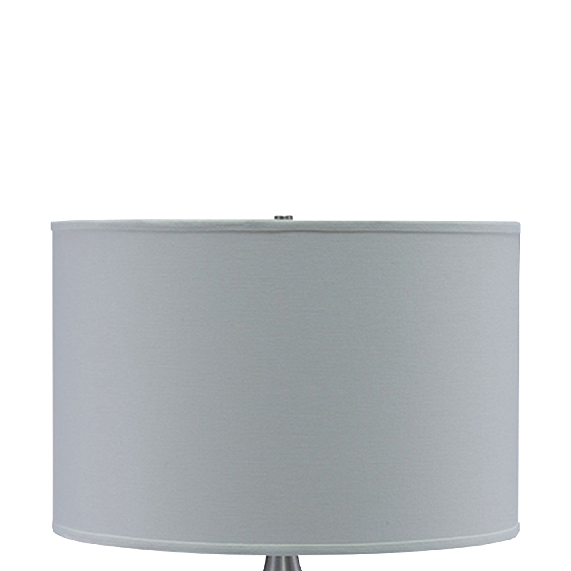Table Lamp with Pot Bellied Ceramic Body Gray and White-zoom-2