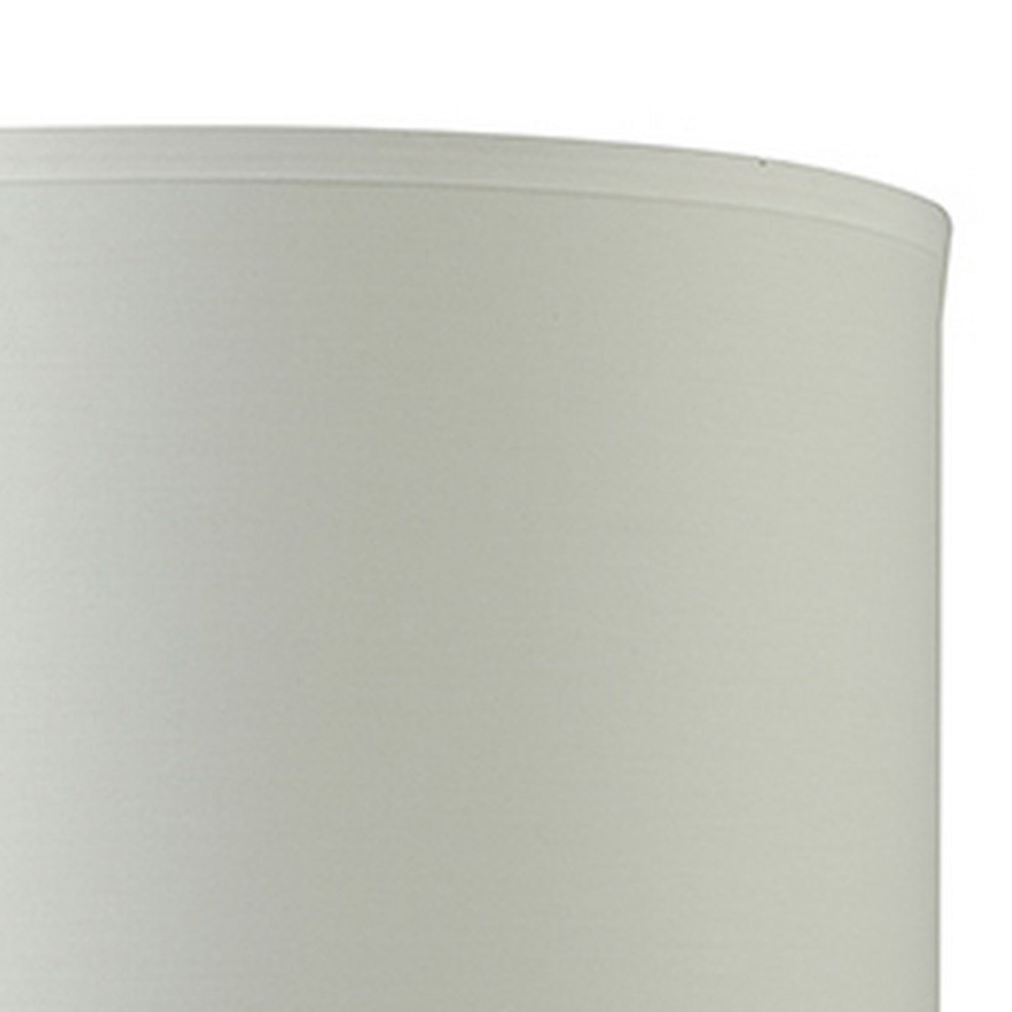Table Lamp with Pot Bellied Glass Body Clear and White
