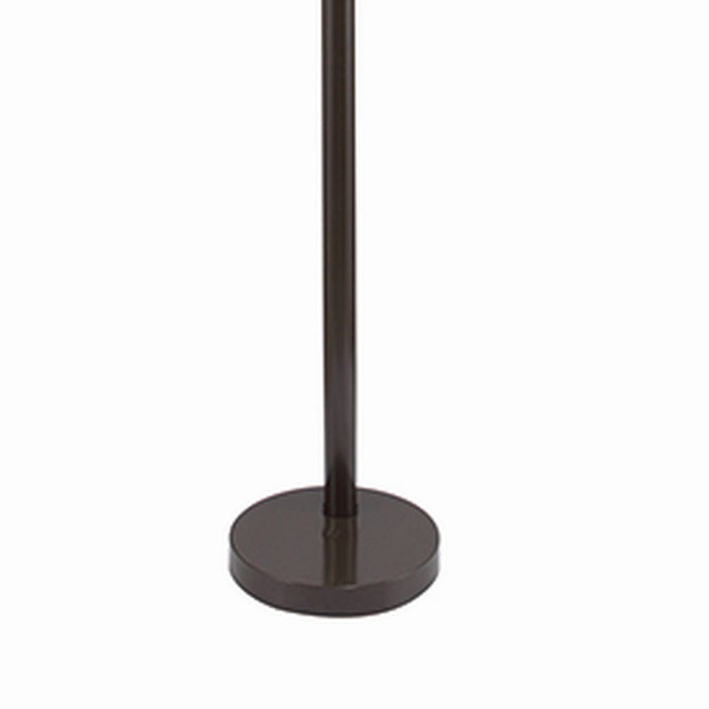 Floor Lamp With 3 Arched Arms And Fabric Shades Bronze-zoom-