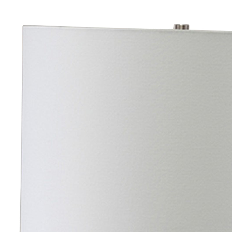 Table Lamp with Metal and Crystal Accents Silver and White-zoom-