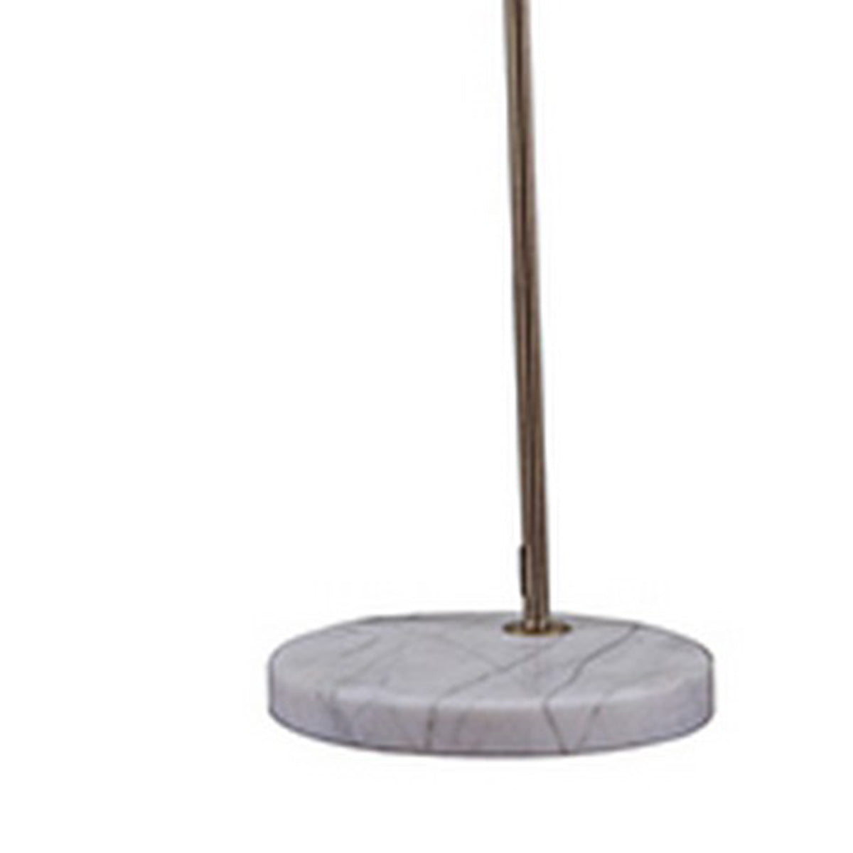 Floor Lamp With Curved Metal Frame And Drum Shade Antique Gold-zoom-4
