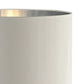 Table Lamp with Inlaid Chevron Pattern Base Silver and Black
