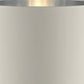 Table Lamp with Inlaid Chevron Pattern Base Silver and Black