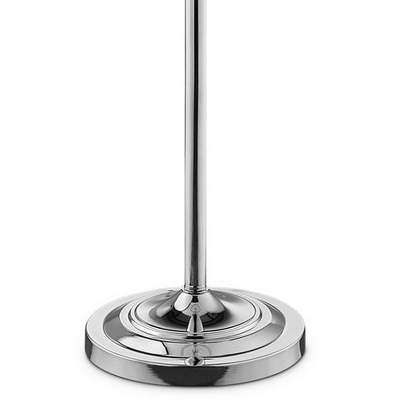 Floor Lamp With Starburst Crystal Accent Gray And Silver-zoom-
