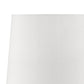 Table Lamp with Teardrop Metal Base and Fabric Shade Pink