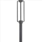 Cage Design Shade Metal Floor Lamp With Pull Chain Switch Black