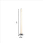 Column Style Floor Lamp With Sandrock Acrylic Tube Clear