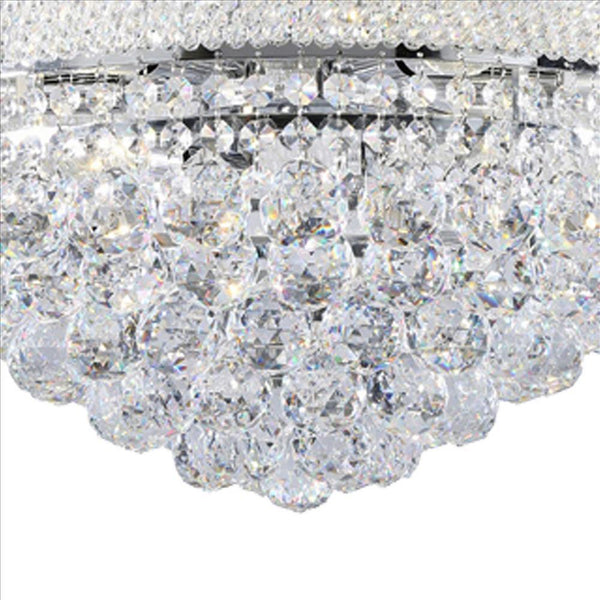 Crystal Ceiling Lamp with Chandelier Design Body Clear-zoom-
