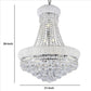 Crystal Ceiling Lamp with Chandelier Design Body Clear