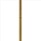 Floor Lamp With Crystal Orb And Metal Stalk Support Gold