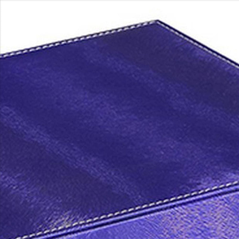 Jewelry Case with 2 Slots and Earrings Hanger Blue-zoom-