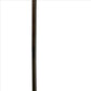 Metal Frame Support Floor Lamp With Hanging Rectangular Shade Silver