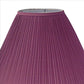 Stalk Design Metal Floor Lamp With Fabric Pleated Shade Pink