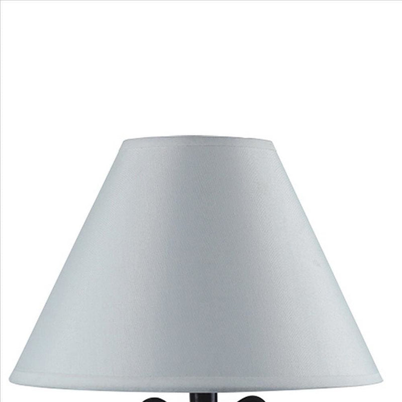 Table Lamp with Sitting Panda Base White and Black-zoom-