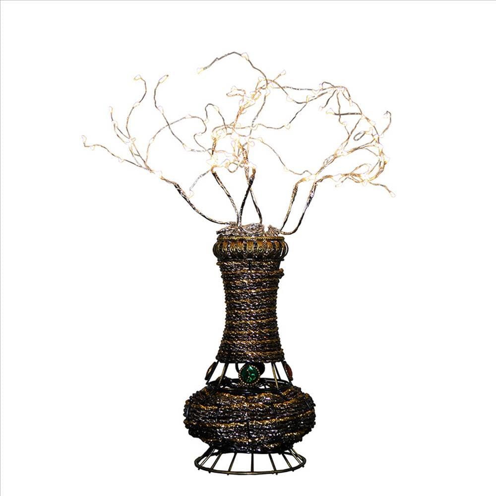 Tree Table Lamp with Aluminum Wire and Multiple LED White-zoom-1