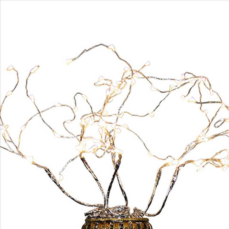 Tree Table Lamp with Aluminum Wire and Multiple LED White-zoom-