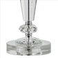 Turned Tubular Crystal Body Table Lamp Clear