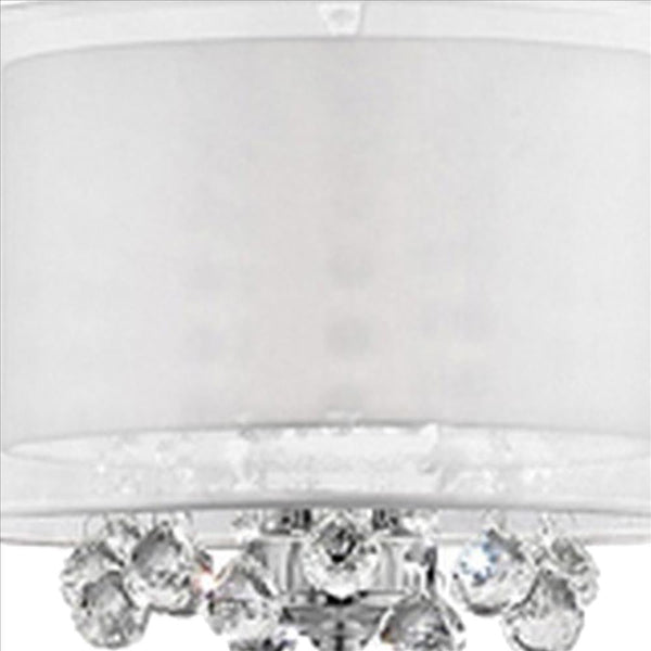 Twisted Crystal Accent Floor Lamp With Dual Fabric Shade Clear-zoom-3