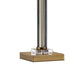 Table Lamp with Drum Shade and Crystal Ball Accent Gold and Cream