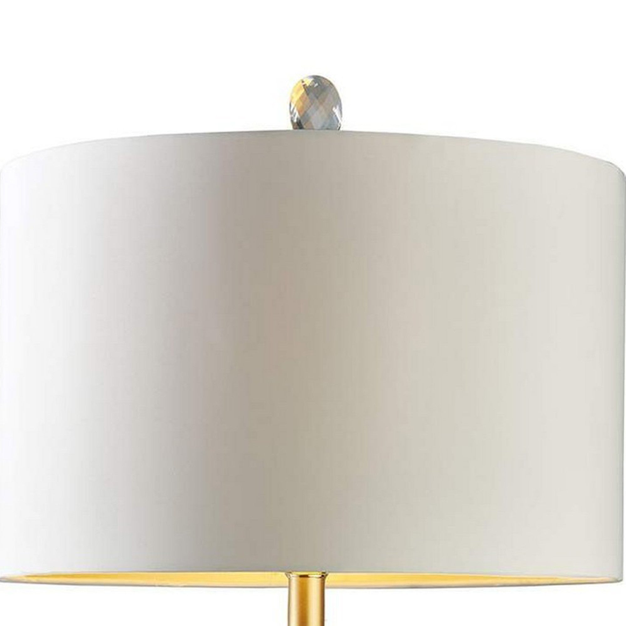Table Lamp with Intricate Carved Pattern Ceramic Base White-zoom-2