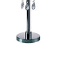 Table Lamp with Hanging Crystal Droplets White
