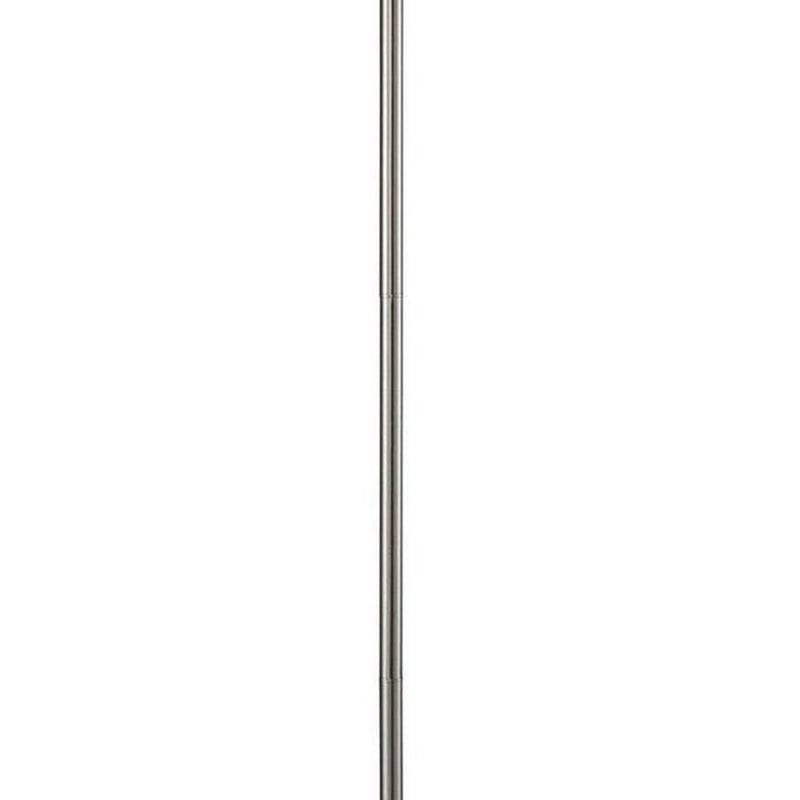 Floor Lamp With Hanging Crystal Droplets Black And Silver-zoom-