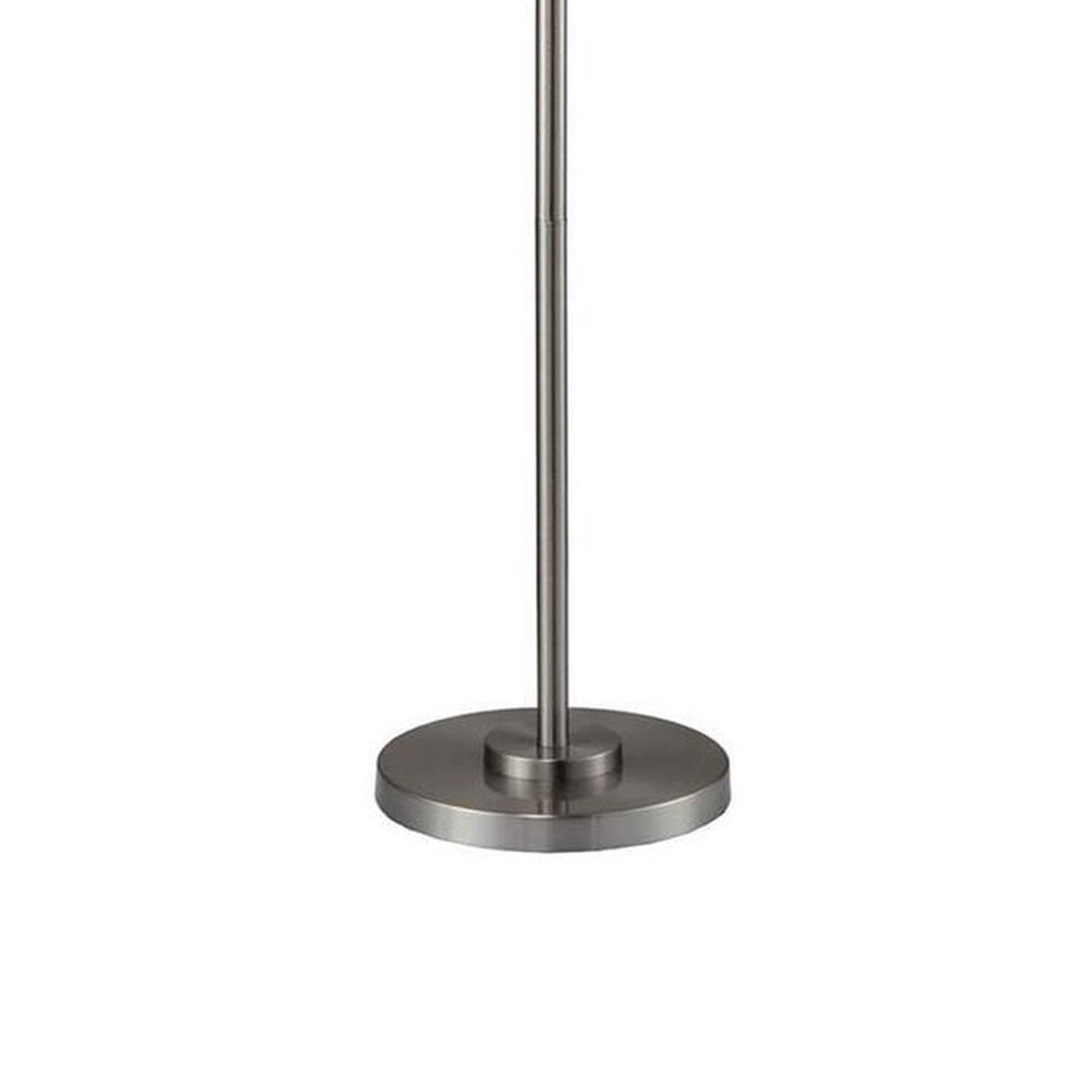 Floor Lamp With Hanging Crystal Droplets Black And Silver-zoom-4