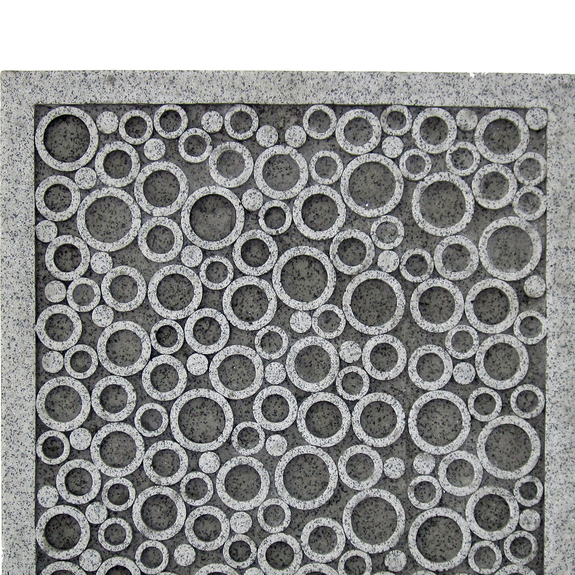 Transitional Sandstone Wall Decor With Bubble Pattern Large Gray-zoom-2