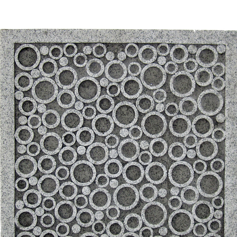 Transitional Sandstone Wall Decor With Bubble Pattern Large Gray-zoom-