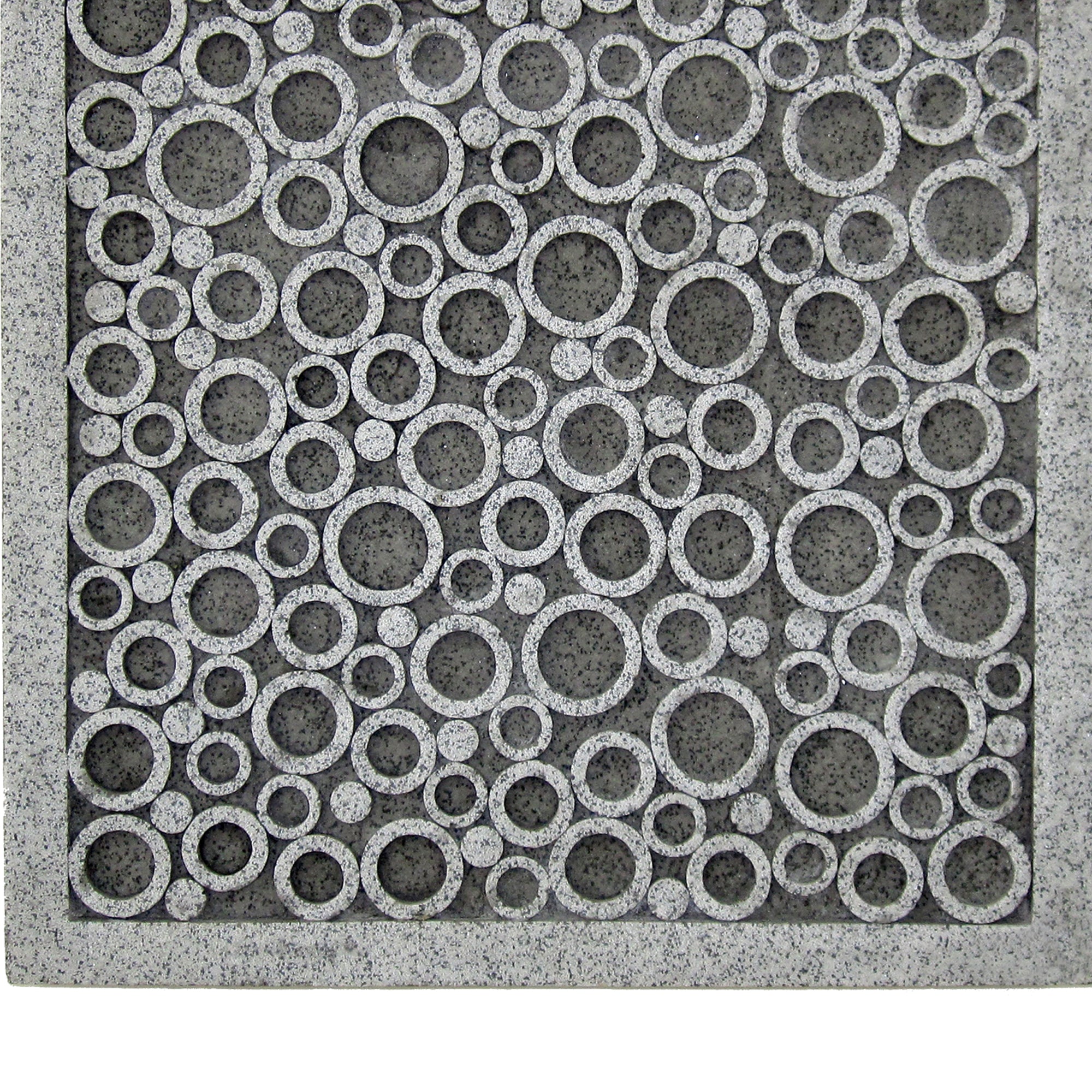Transitional Sandstone Wall Decor With Bubble Pattern Large Gray-zoom-4
