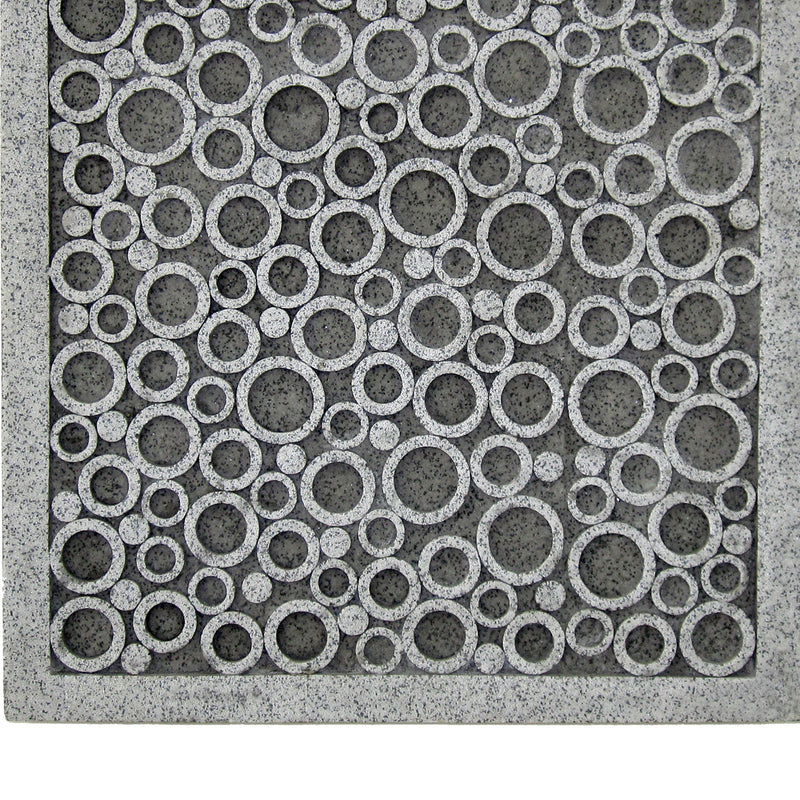 Transitional Sandstone Wall Decor With Bubble Pattern Large Gray-zoom-